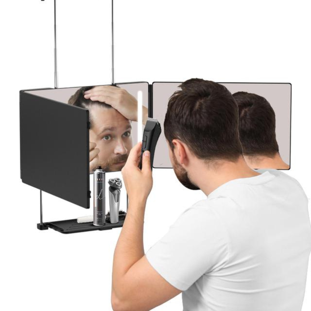 Adjustable LED Light 3 Way Mirror