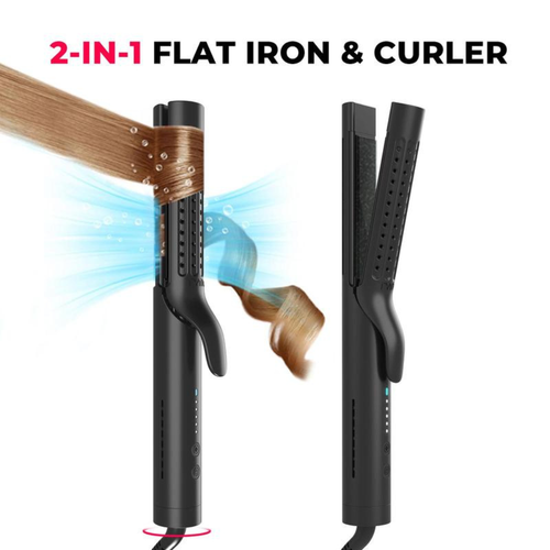 2-in-1 Hair Straightener & Curler