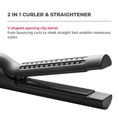 2-in-1 Hair Straightener & Curler