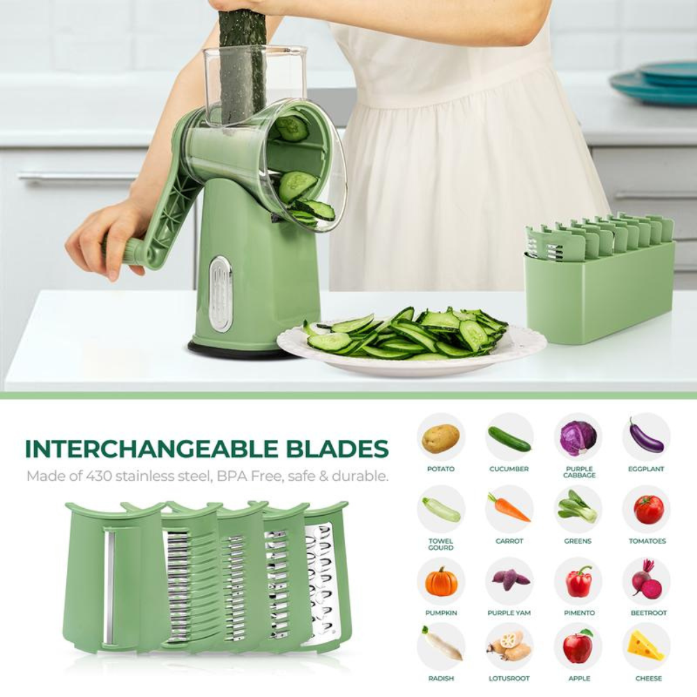 Rotary Cheese Grater with Handle
