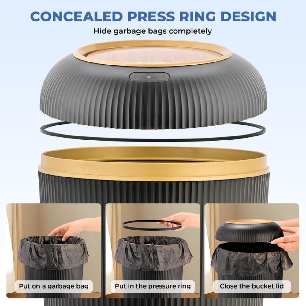 Motion Sensor Trash Can with Lid