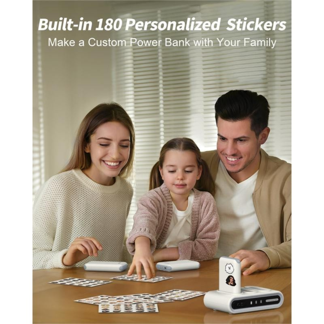 Family Power Hub with 180 DIY Stickers
