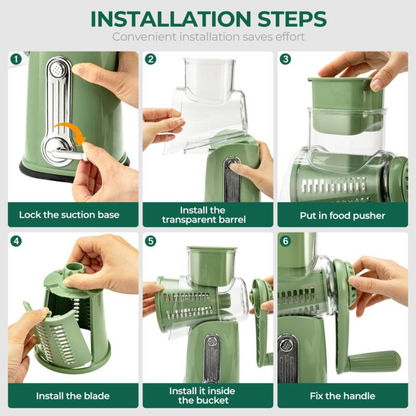 Rotary Cheese Grater with Handle