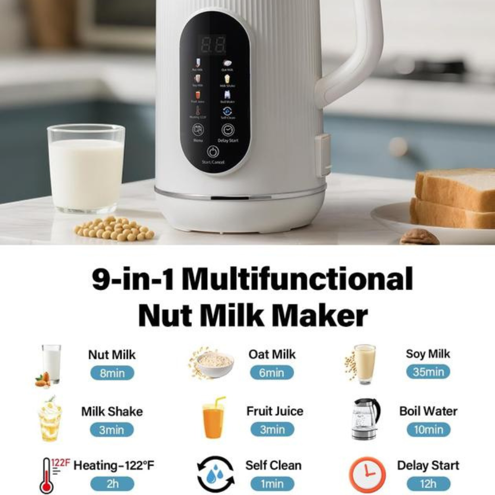 8-in-1 Multifunctional Automatic Nut Milk Machine